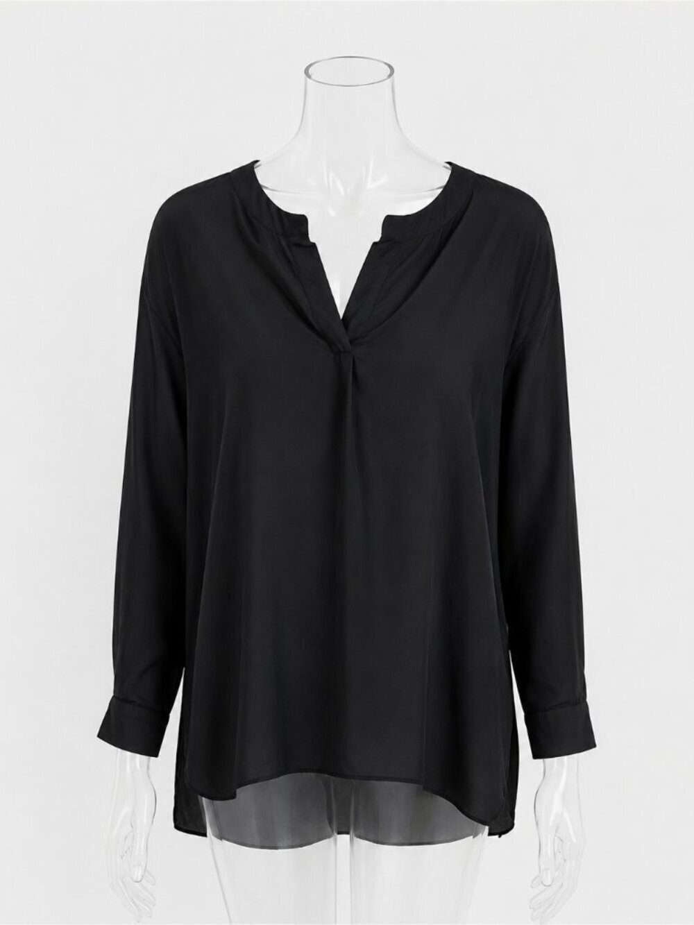 Landa Curve By Dora Landa Women's Black Sheer Tunic Blouse size 2X - NWT